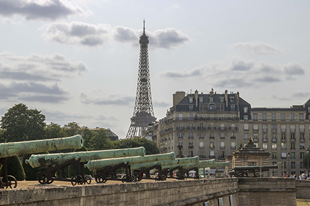 Eiffel Tower viewed from Les Invalides